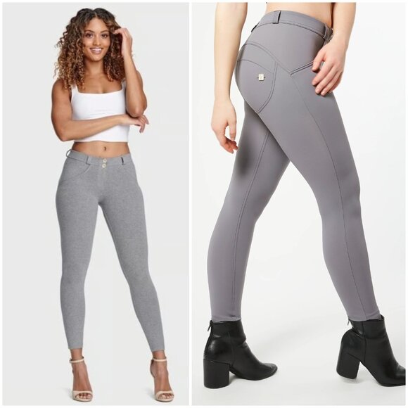 Freddy WR.UP Pants Shaping Classic Rise Full Length Gray size M Stretch - Picture 6 of 14